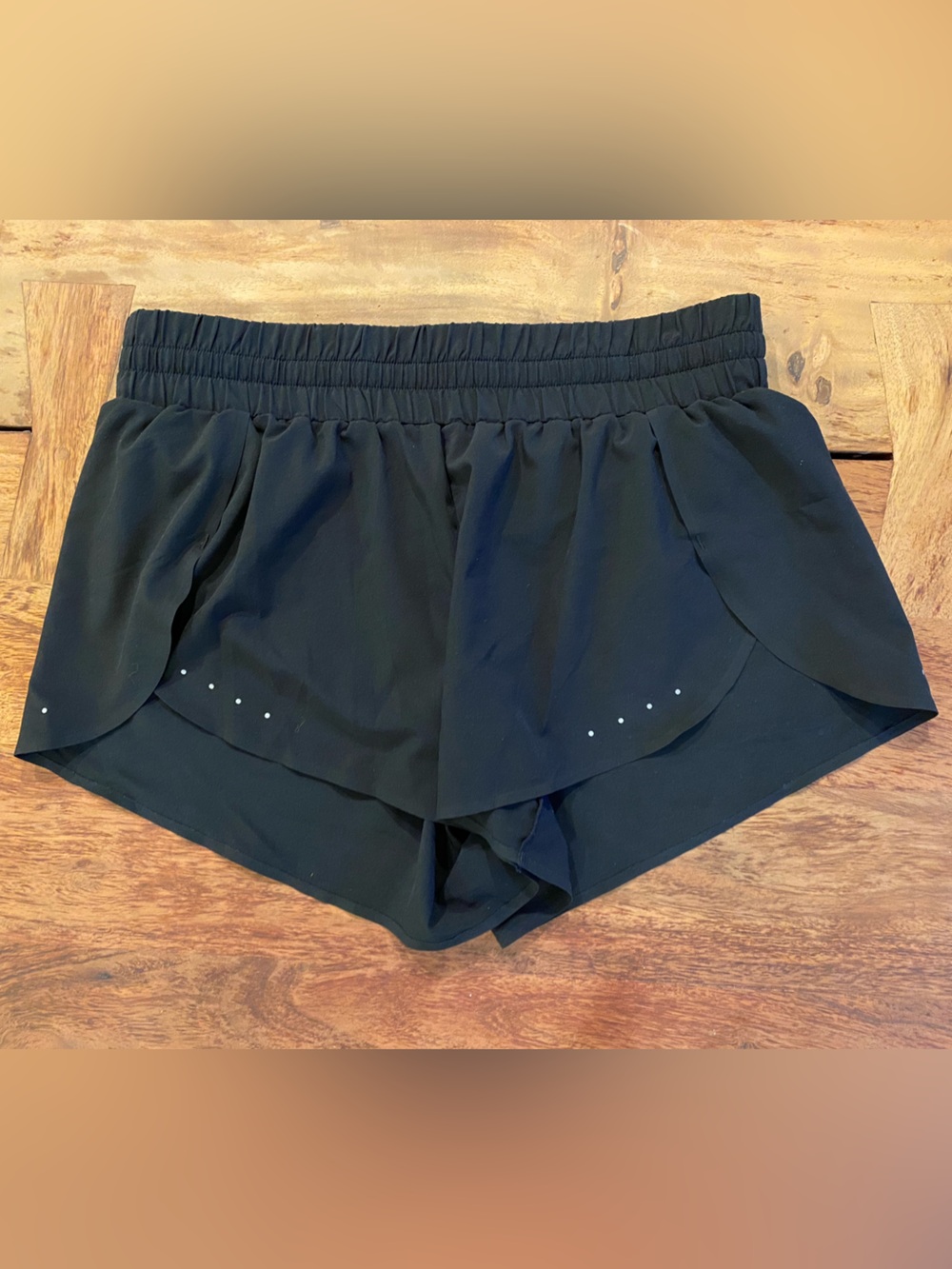 Zella Black Shorts Size Large Women's Layered Athletic Running Shorts